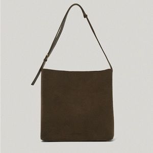 W concept Vintage Suede shoulder bag/ Crossbody